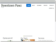 Tablet Screenshot of downtownpawz.com